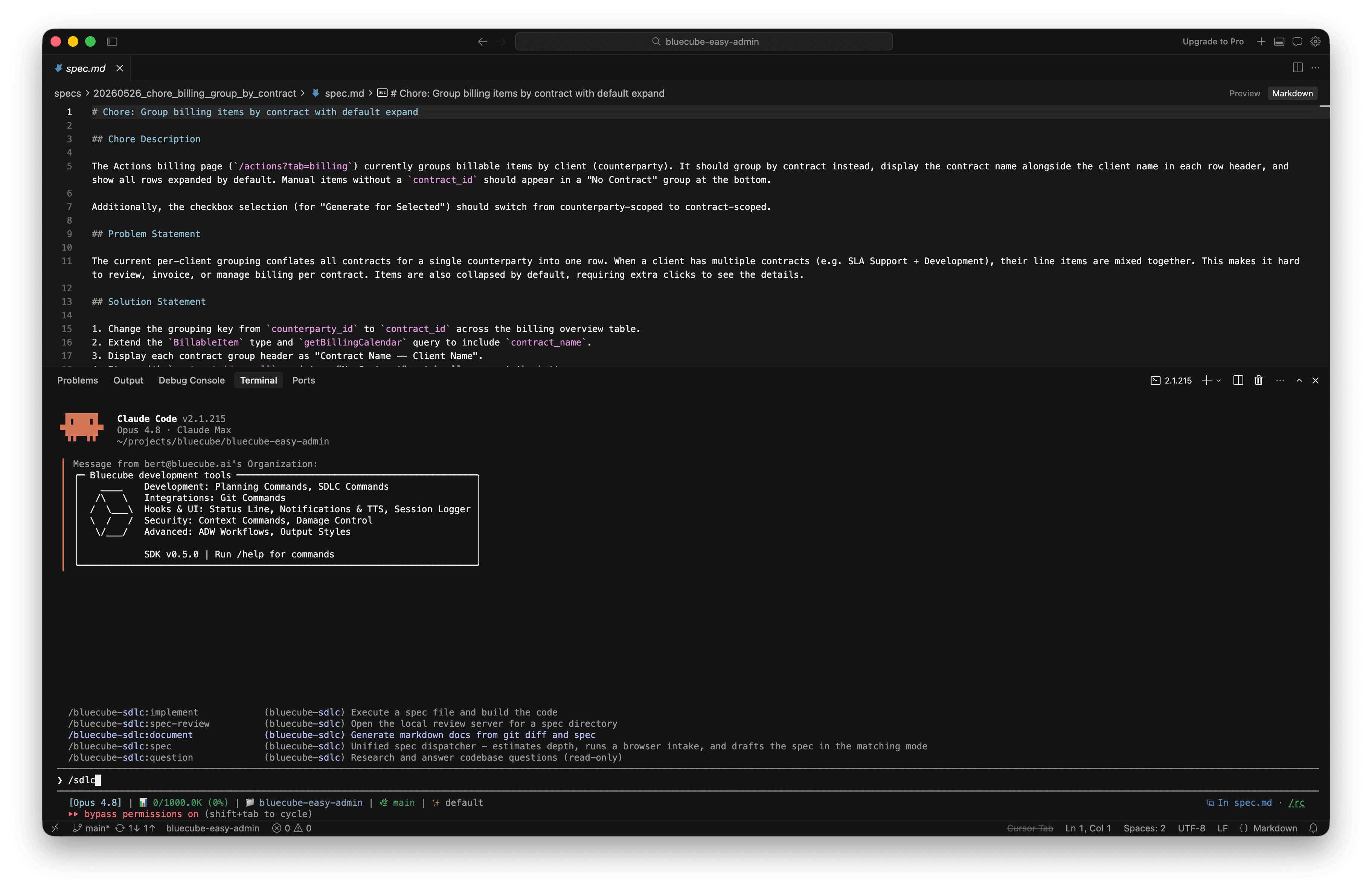 Turn specs into shipped features